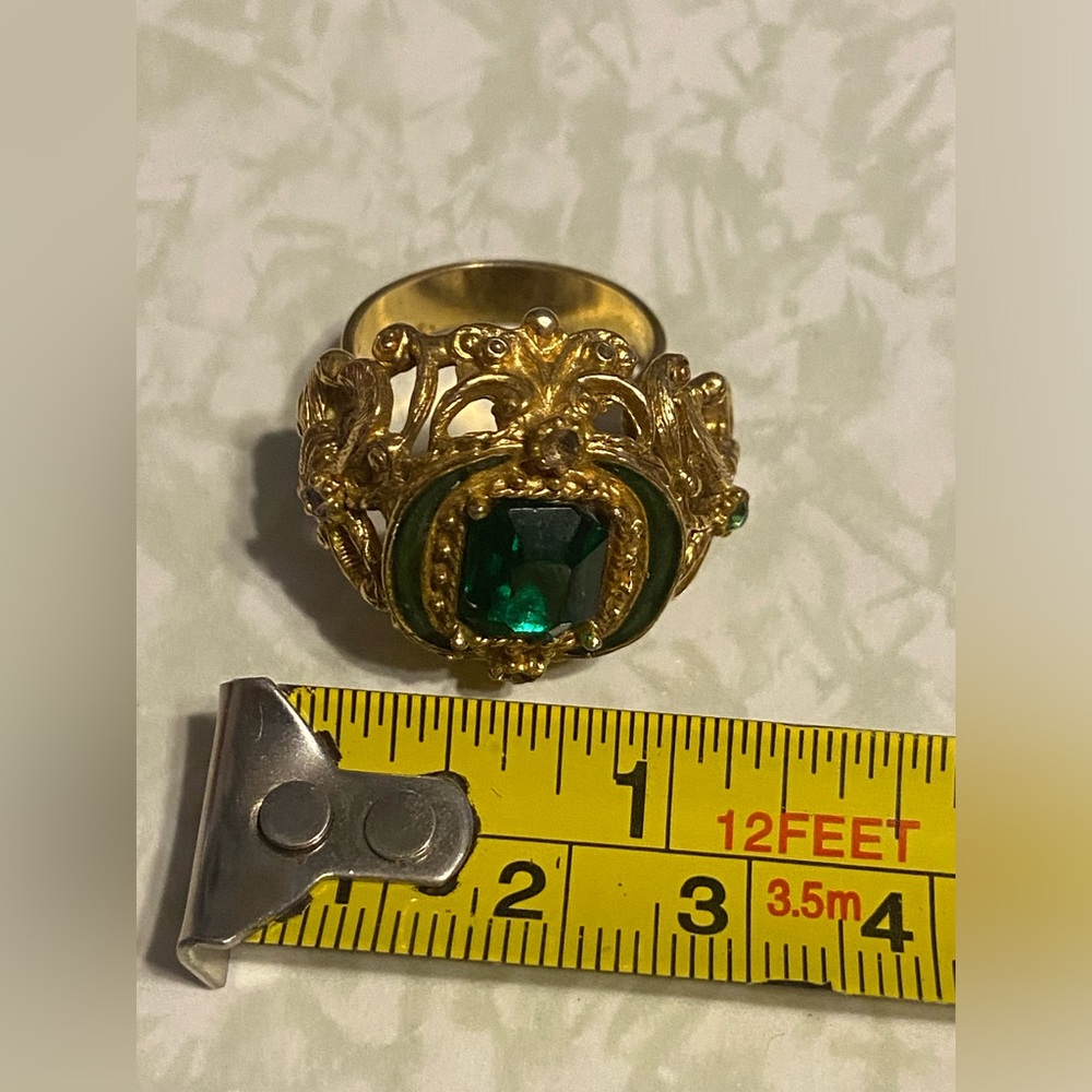 LAST CHANCE 🔥 Vintage Costume Fleur De Lis Adjustable Ring #7993 - Picture 5 of 10